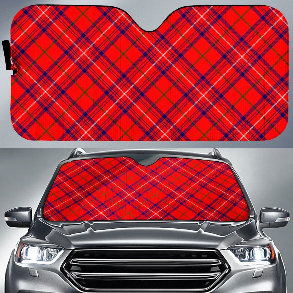 Rose Modern Tartan Classic Auto Sun Shade