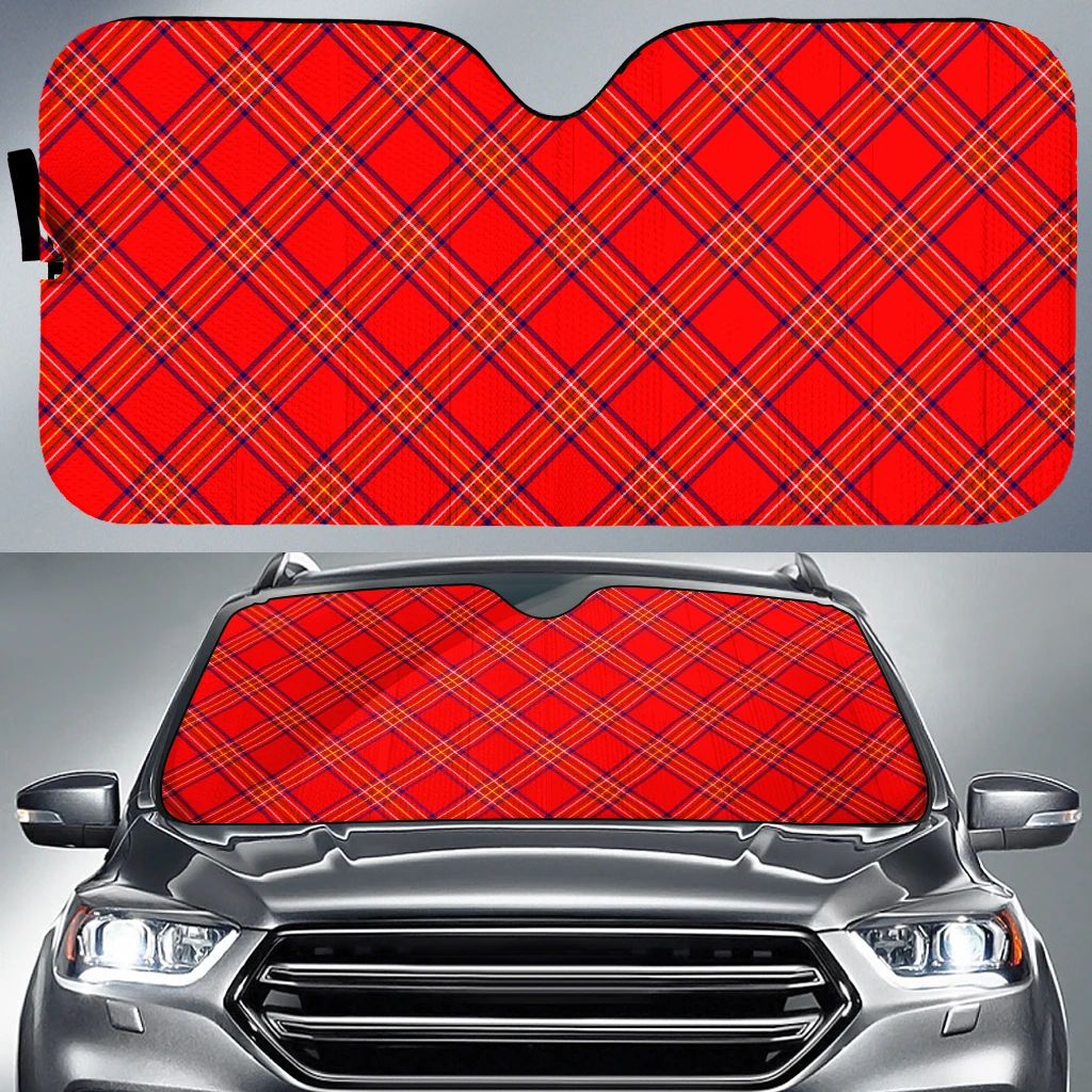 Burnett Modern Tartan Classic Auto Sun Shade