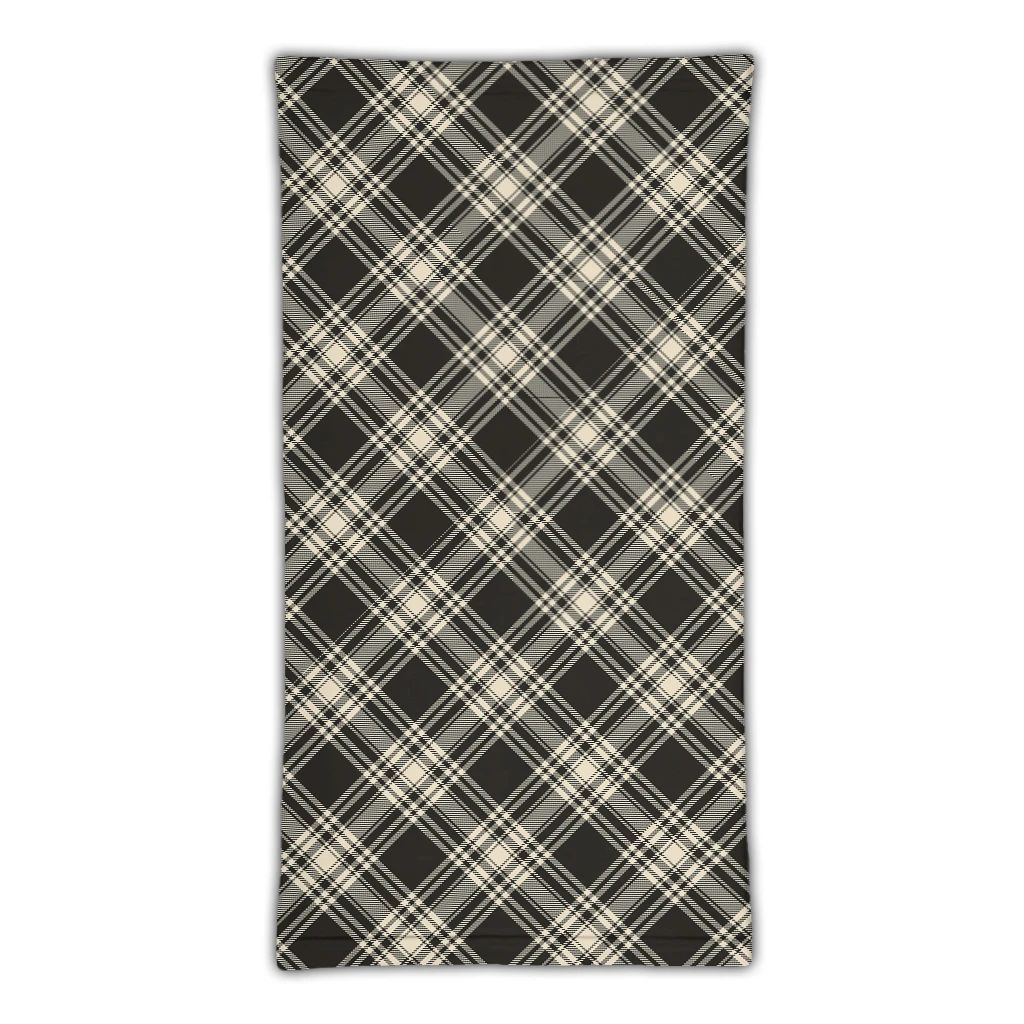 Menzies Black & White Ancient Tartan Classic Neck Gaiter