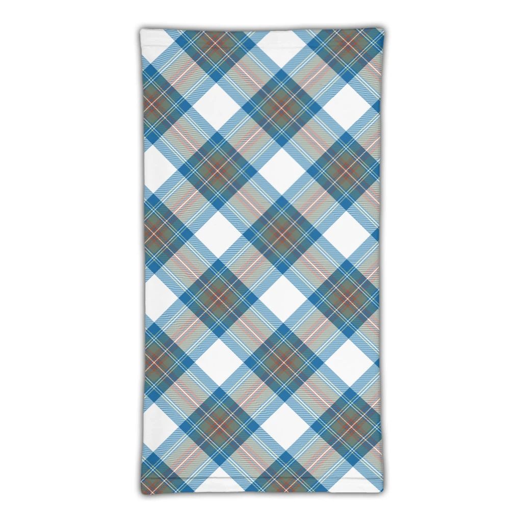 Stewart Muted Blue Tartan Classic Neck Gaiter