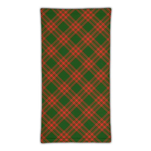 Menzies Green Modern Tartan Classic Neck Gaiter