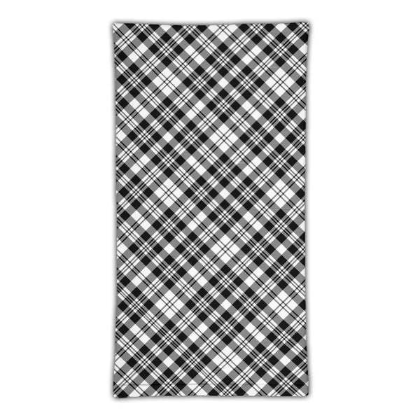 Scott Black & White Modern Tartan Classic Neck Gaiter