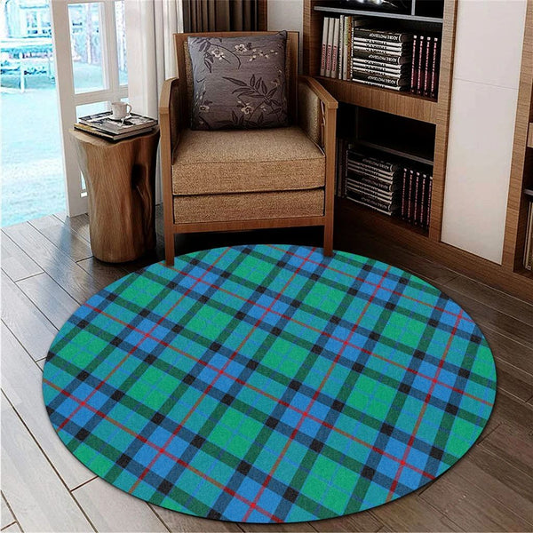 Flower Of Scotland Tartan Classic Round Carpet