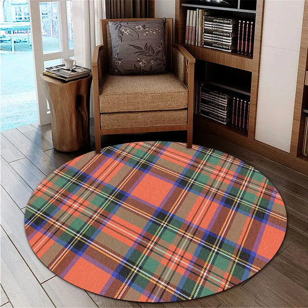 Stewart Royal Ancient Tartan Classic Round Carpet