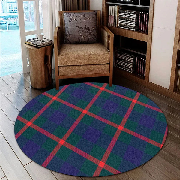 Agnew Modern Tartan Classic Round Carpet