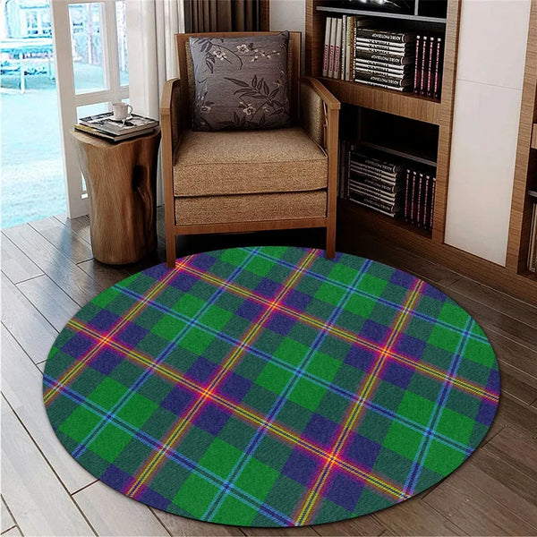 Young Modern Tartan Classic Round Carpet