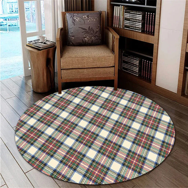 Stewart Dress Ancient Tartan Classic Round Carpet