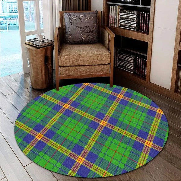 New Mexico Tartan Classic Round Carpet