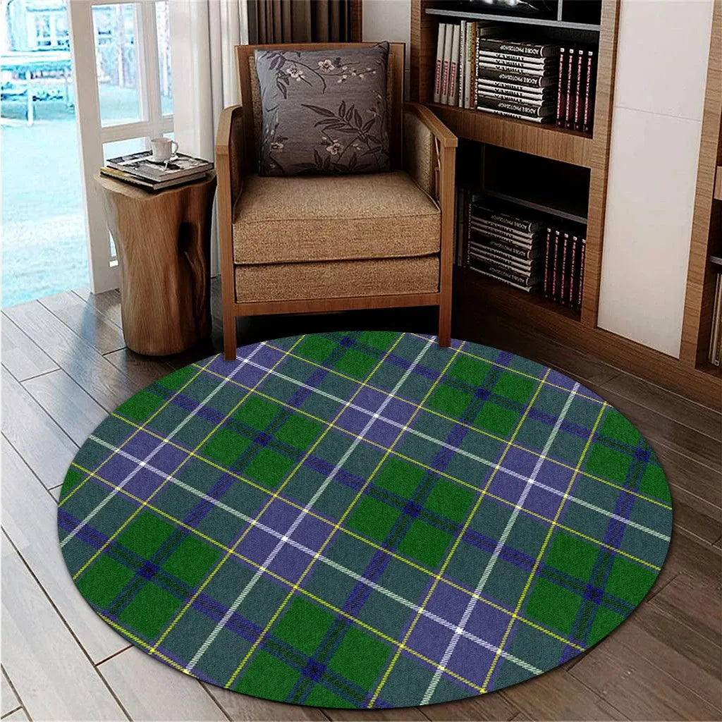 Wishart Hunting Modern Tartan Classic Round Carpet