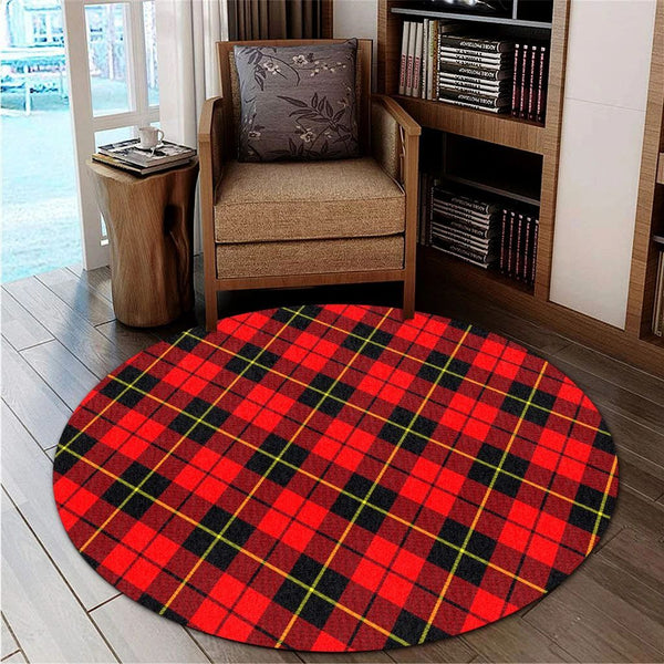 Wallace Hunting Red Tartan Classic Round Carpet