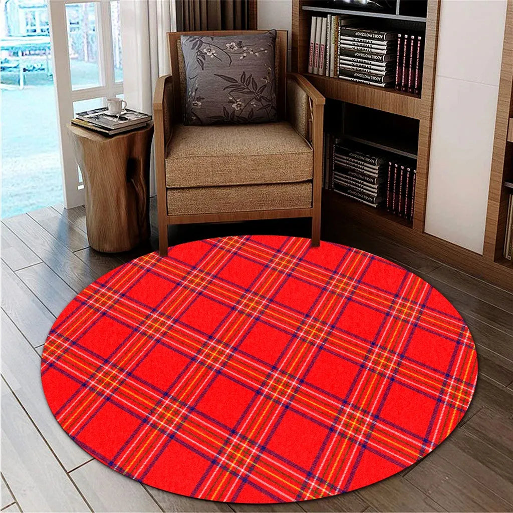 Burnett Modern Tartan Classic Round Carpet