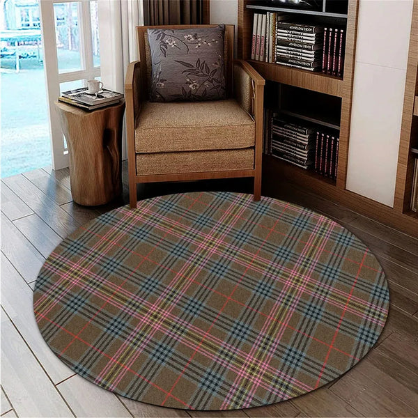 Kennedy Weathered Tartan Classic Round Carpet