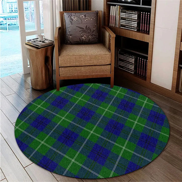 Oliphant Modern Tartan Classic Round Carpet