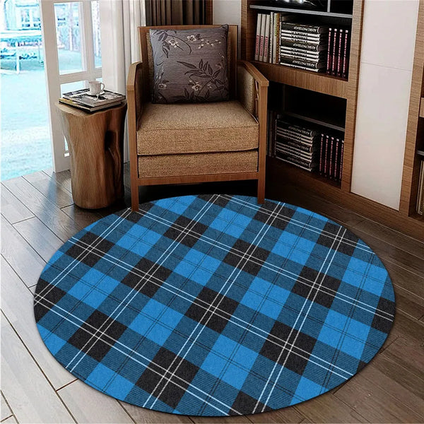 Ramsay Blue Ancient Tartan Classic Round Carpet