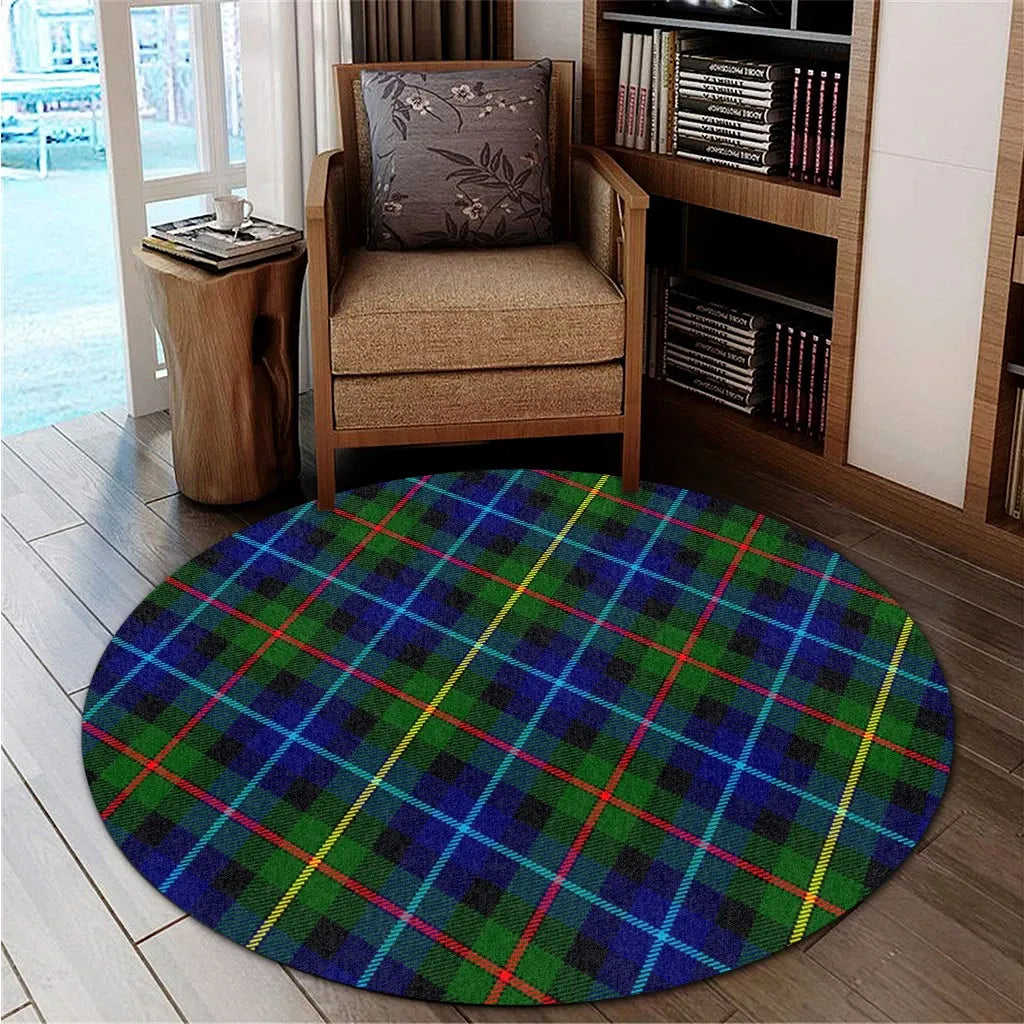 Smith Modern Tartan Classic Round Carpet