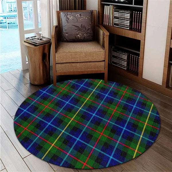 Smith Modern Tartan Classic Round Carpet