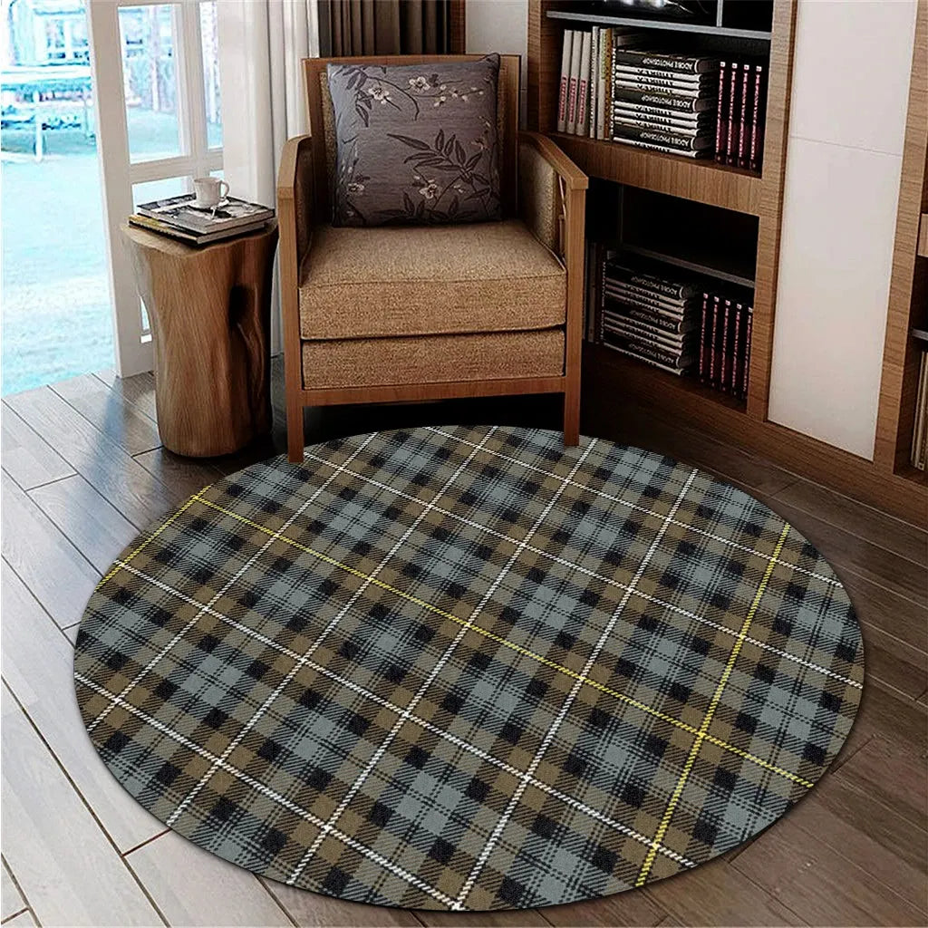 Campbell Argyll Weathered Tartan Classic Round Carpet