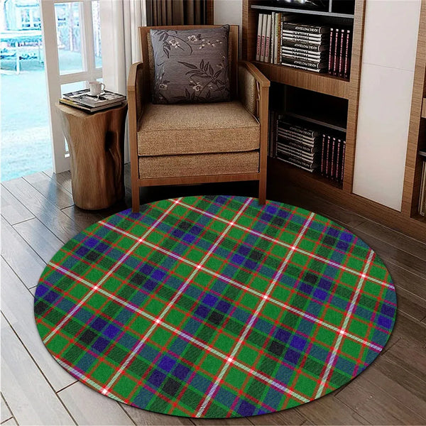 Reid Green Tartan Classic Round Carpet