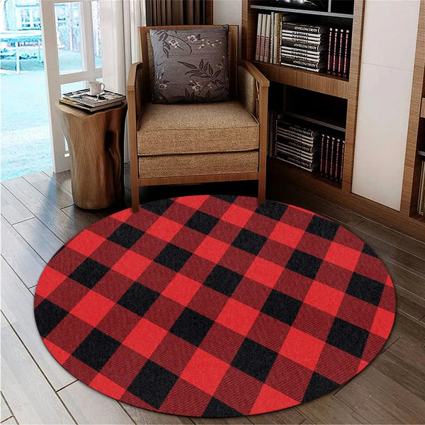 Rob Roy MacGregor Modern Tartan Classic Round Carpet