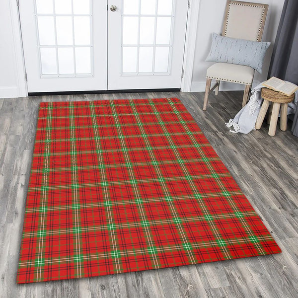 Morrison Red Modern Tartan Classic Area Rug