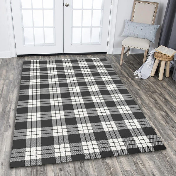 MacFarlane Black & White Ancient Tartan Classic Area Rug