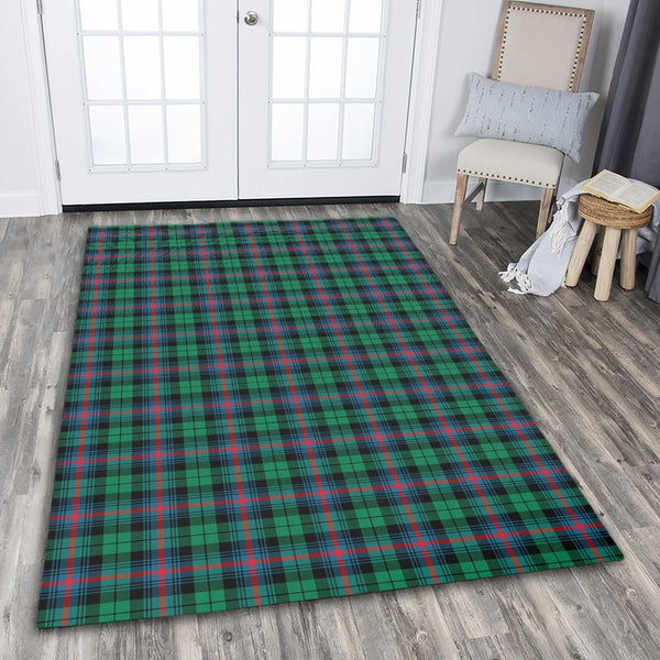 Urquhart Broad Red Ancient Tartan Classic Area Rug