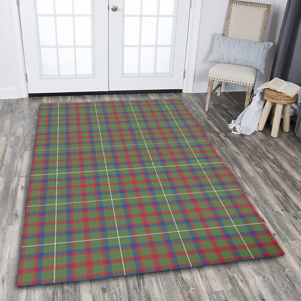 Shaw Green Modern Tartan Classic Area Rug