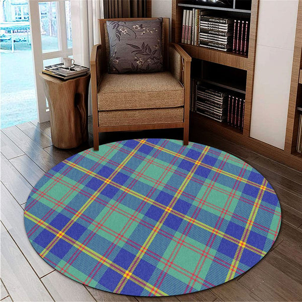 US Marine Tartan Classic Round Carpet