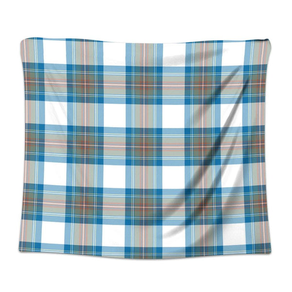 Stewart Muted Blue Tartan Classic Tapestry