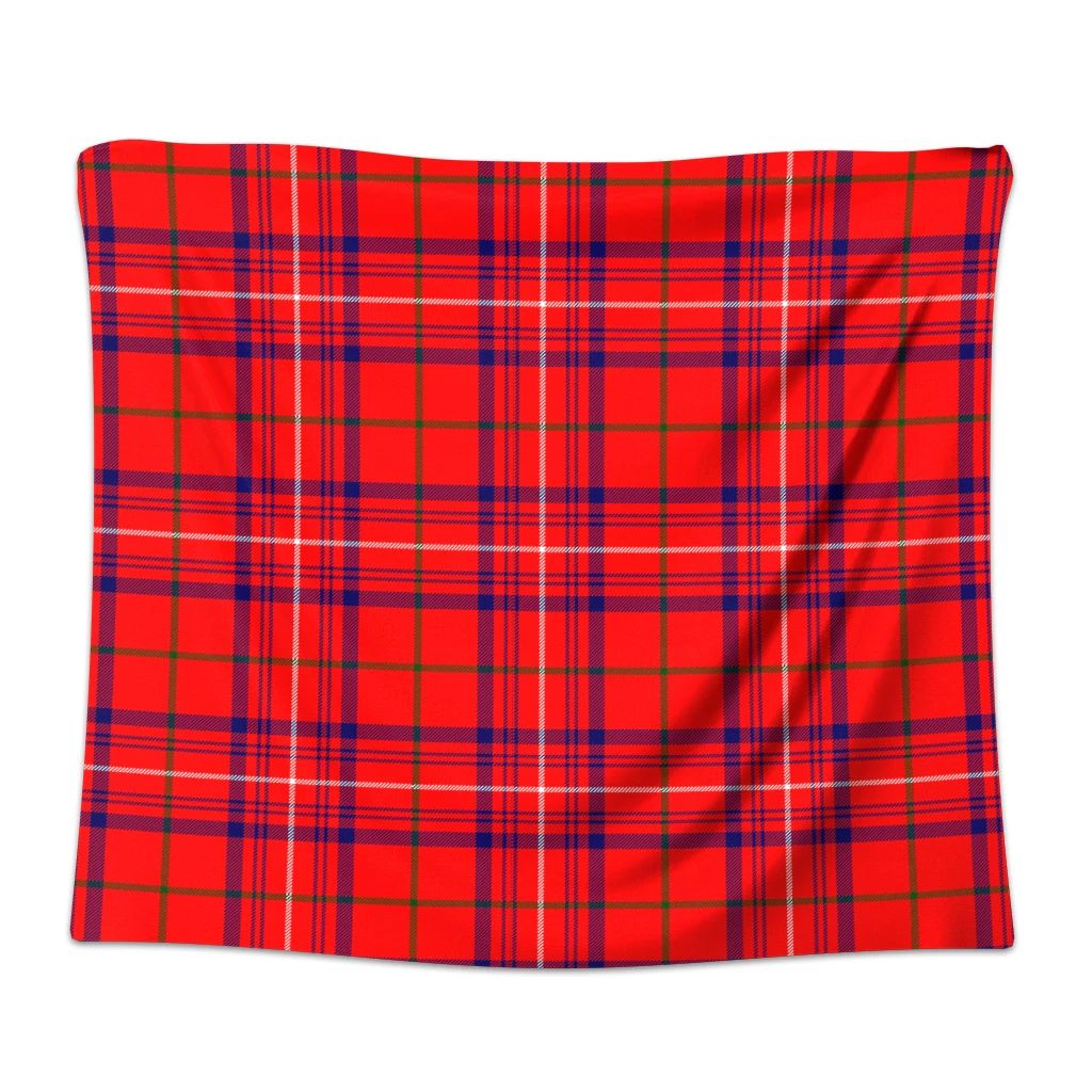 Rose Modern Tartan Classic Tapestry