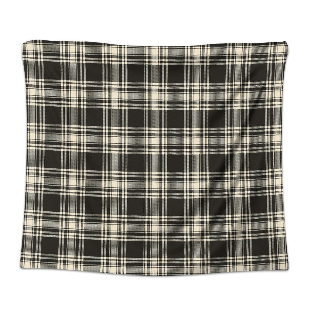 Menzies Black & White Ancient Tartan Classic Tapestry