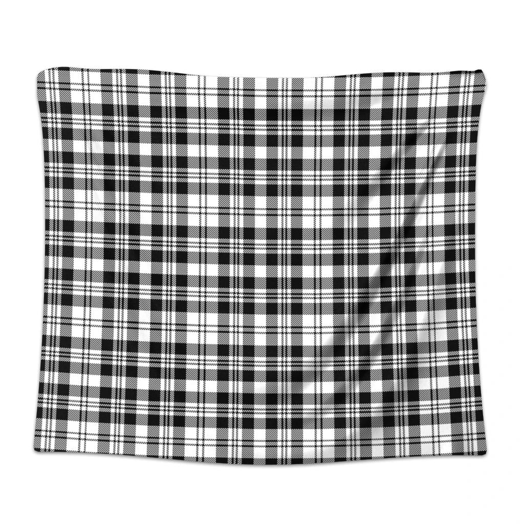 Scott Black & White Modern Tartan Classic Tapestry