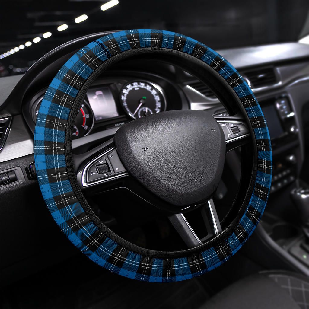 Ramsay Blue Ancient Tartan Steering Wheel Cover