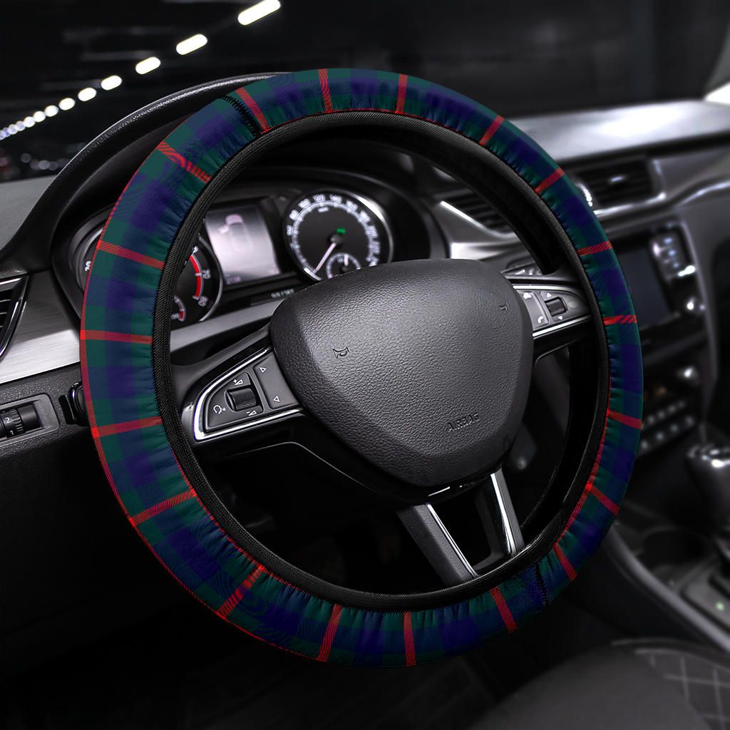 Agnew Modern Tartan Steering Wheel Cover