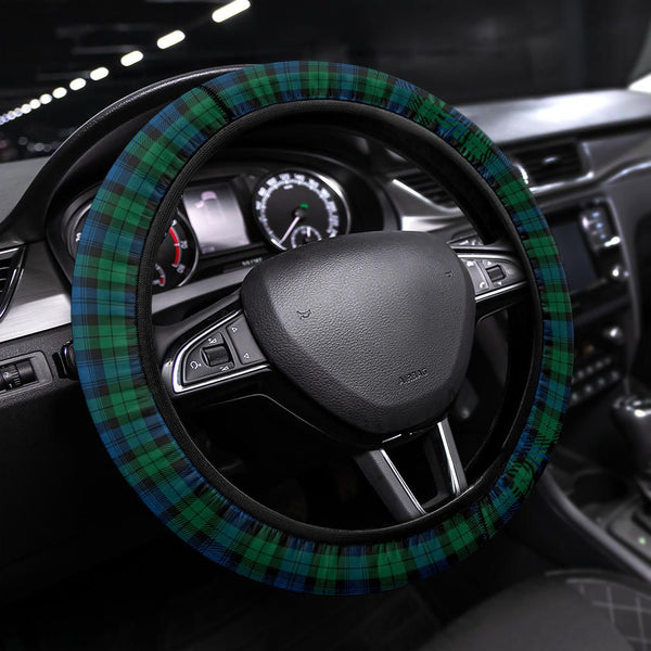 Blackwatch Ancient Tartan Steering Wheel Cover