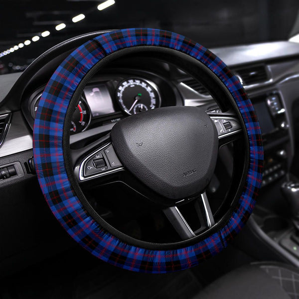 Angus Modern Tartan Steering Wheel Cover