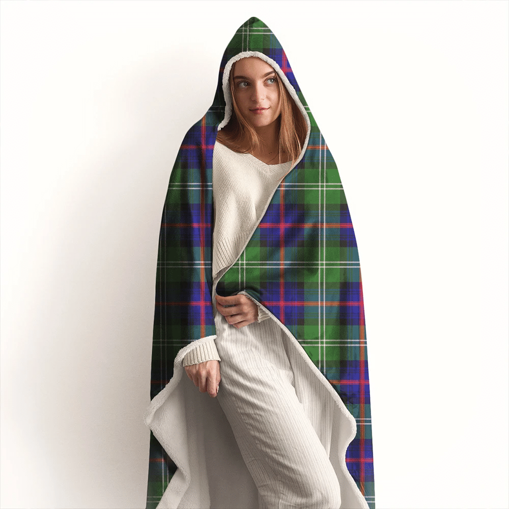 Sutherland Modern Tartan Classic Hooded Blanket