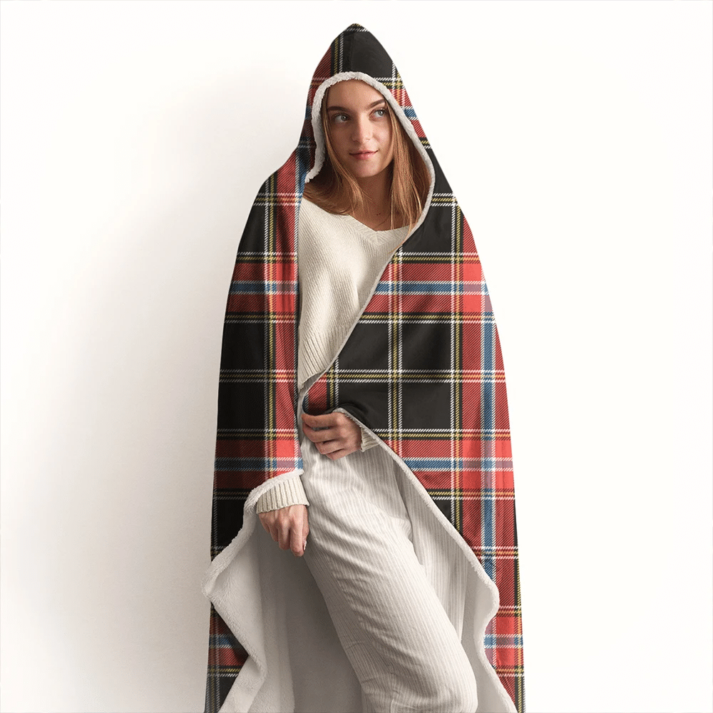 Norwegian Night Tartan Classic Hooded Blanket