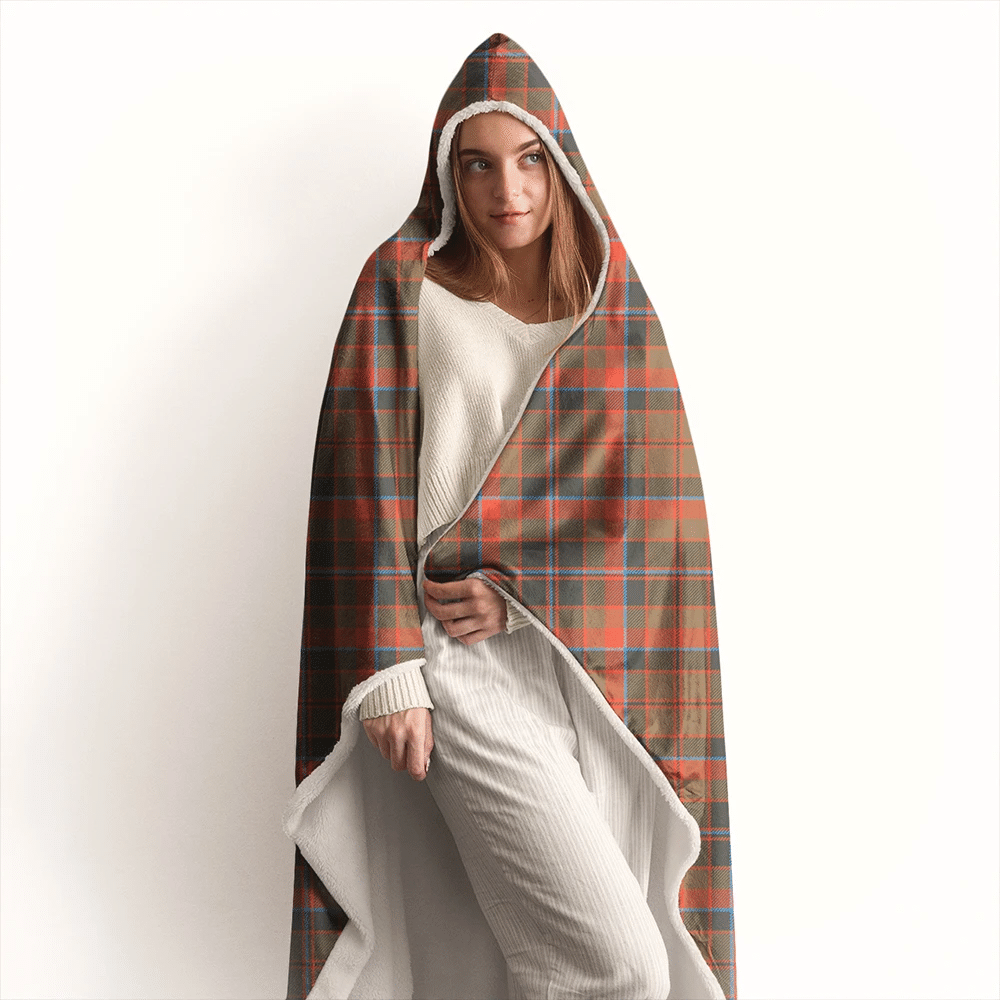 Cumming Hunting Weathered Tartan Classic Hooded Blanket