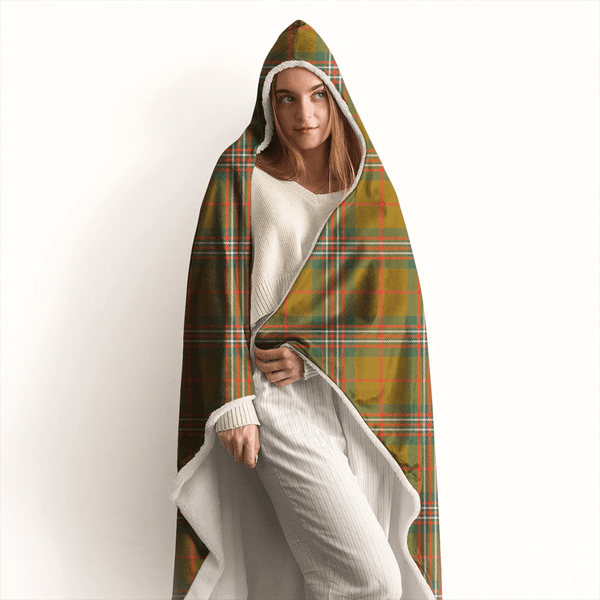 Scott Brown Modern Tartan Classic Hooded Blanket