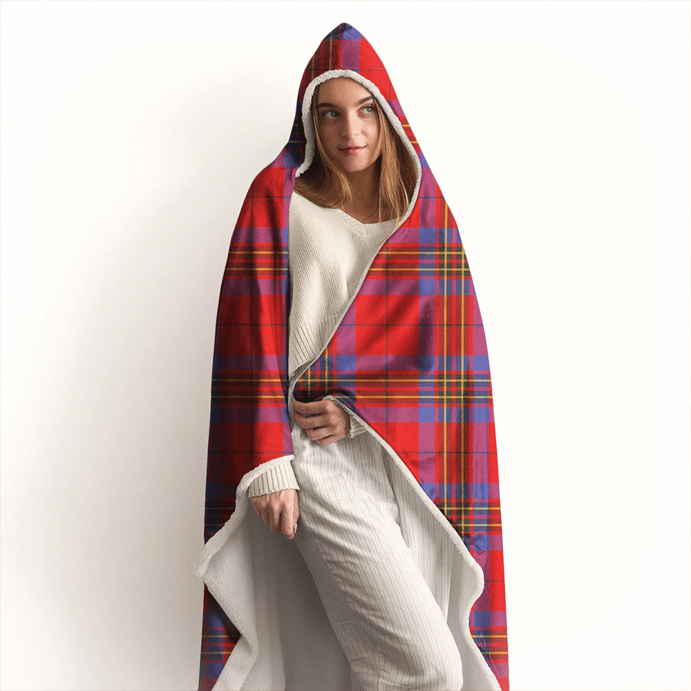 Leslie Modern Tartan Classic Hooded Blanket