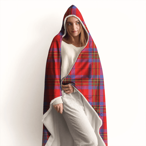 Leslie Modern Tartan Classic Hooded Blanket