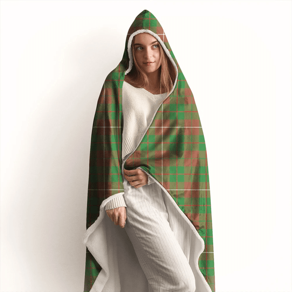 MacKinnon Hunting Modern Tartan Classic Hooded Blanket