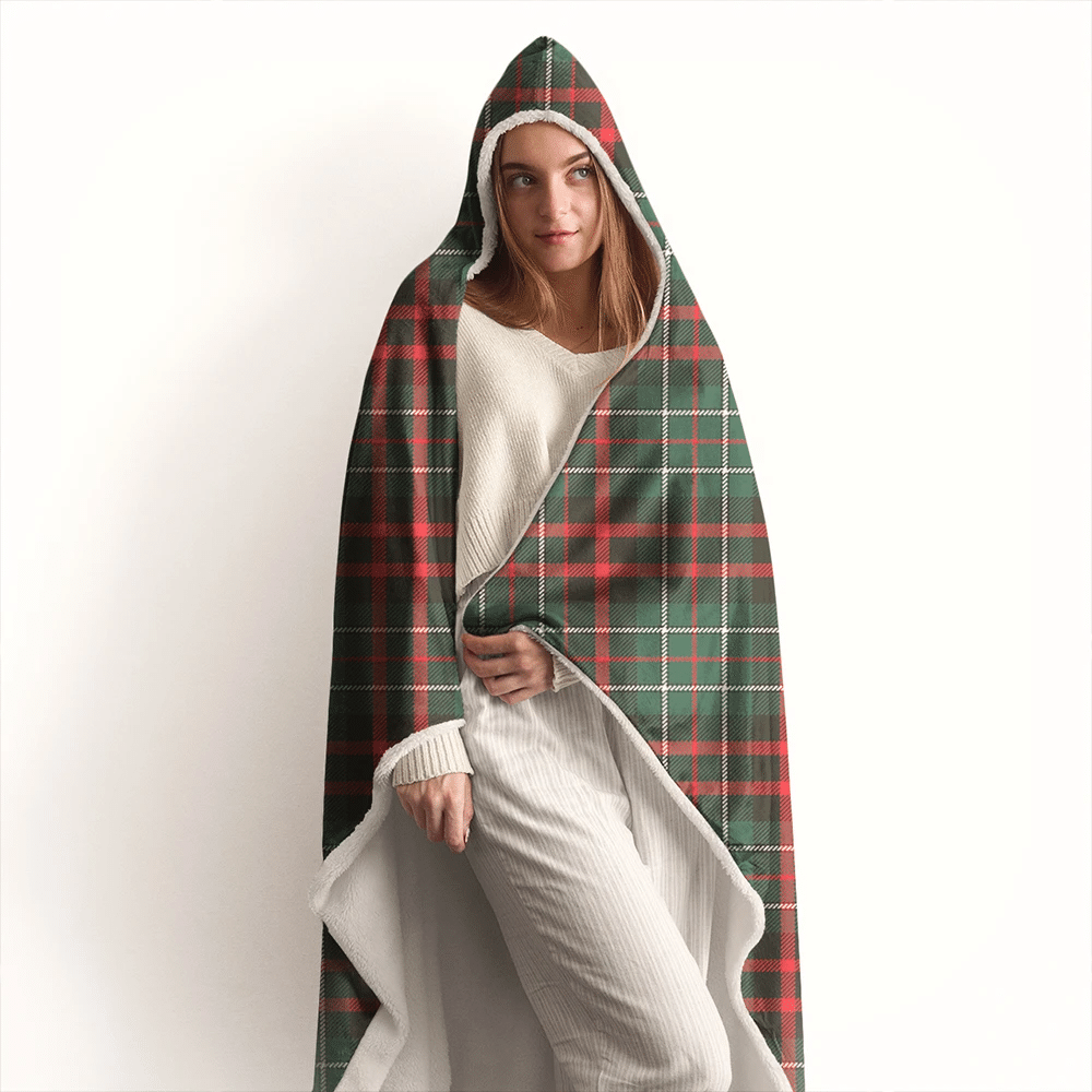 MacDiarmid Modern Tartan Classic Hooded Blanket