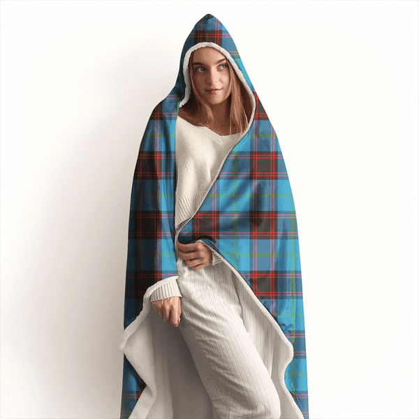 Home Ancient Tartan Classic Hooded Blanket