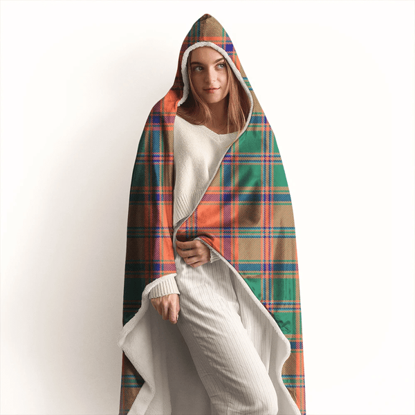 Stewart of Appin Ancient Tartan Classic Hooded Blanket