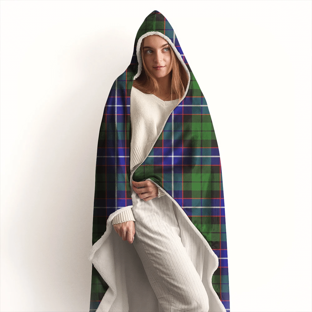 Russell Modern Tartan Classic Hooded Blanket