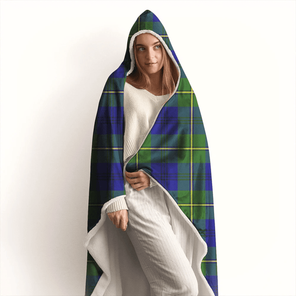 Johnston Modern Tartan Classic Hooded Blanket