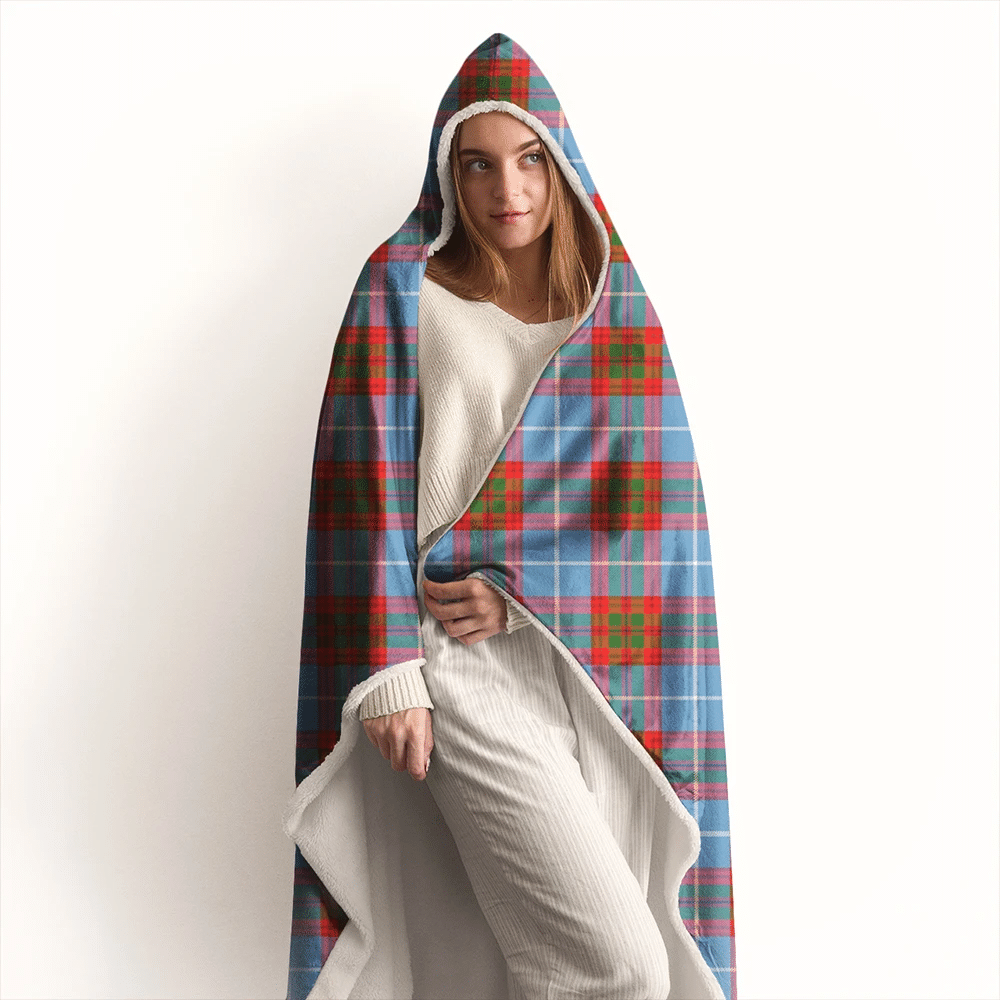 Edinburgh District Tartan Classic Hooded Blanket