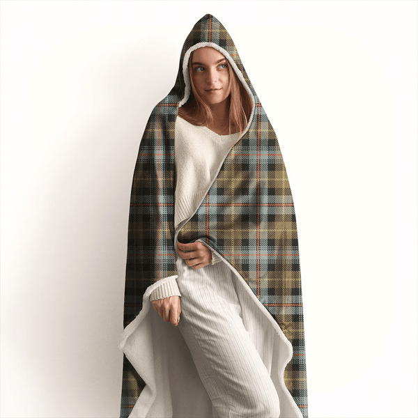 Farquharson Weathered Tartan Classic Hooded Blanket